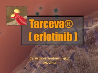 Tarceva®
( erlotinib )
Tarceva®
( erlotinib )
By Sirinoot Jantharangkul
4827038
 
