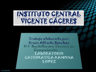 INSTITUTO CENTRAL
VICENTE CÁCERES

 