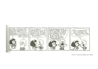 “Tarea 1”, Colección Mafalda; autor: Quino
 