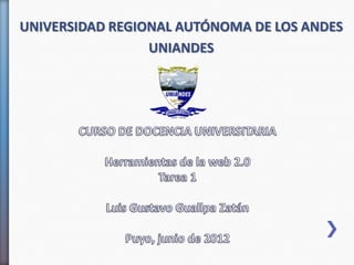 UNIVERSIDAD REGIONAL AUTÓNOMA DE LOS ANDES
                 UNIANDES
 
