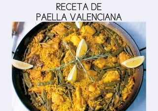 RECETA DE
PAELLA VALENCIANA
 