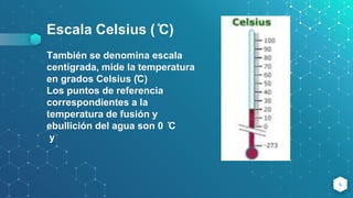 Grados C Escalas de temperatura | PPTX