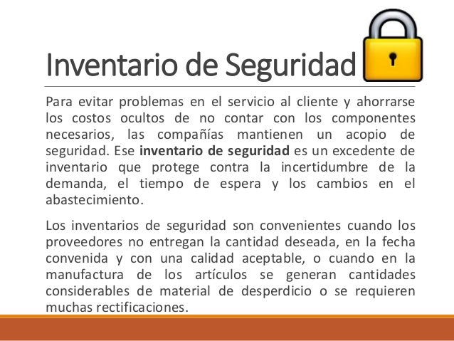 Qué Es El Inventario De Seguridad es.slideshare.net