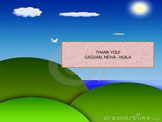 THANK YOU!
CAGUÁN, NEIVA - HUILA

 