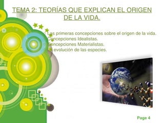 origen del universo y de la vida | PPT