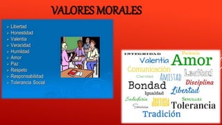 VALORES MORALES
 