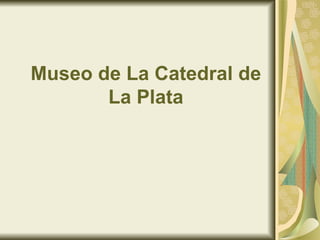 Museo de La Catedral de La Plata 