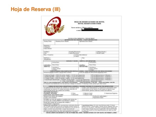Resultado de imagen para hoja de reserva