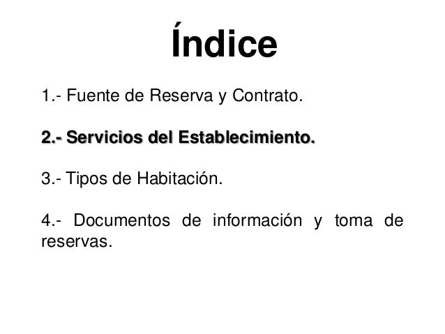 Tarea 2.1. Documentación de Reservas