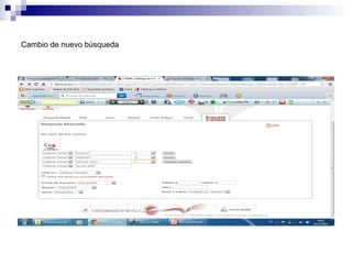 Cambio de nuevo búsqueda
 