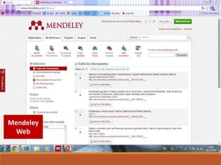 Mendeley 
Web 
 