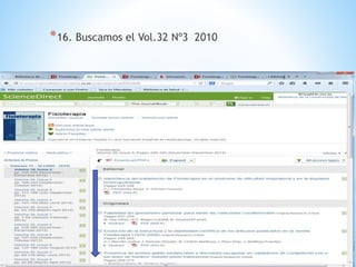*16. Buscamos el Vol.32 Nº3 2010 
 