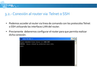 Formas de conexión al router | ODP