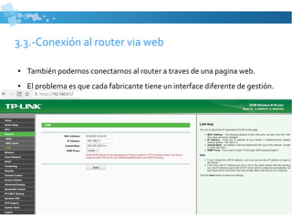Formas de conexión al router | ODP