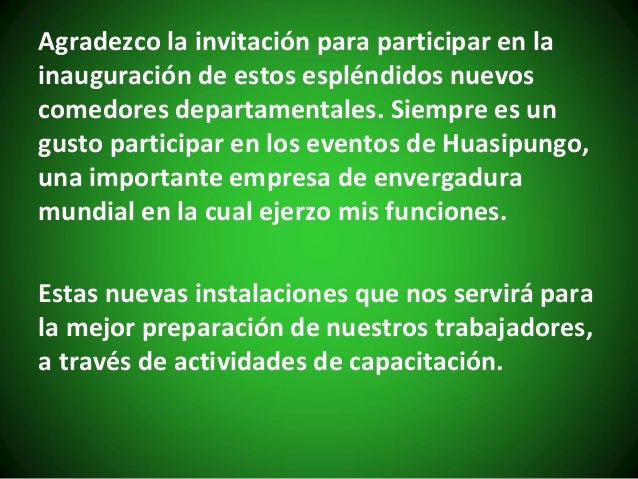 Tarea 2 discurso de inauguración