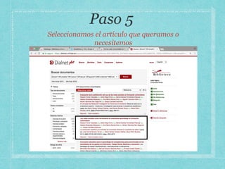 Seleccionamos el artículo que queramos o
necesitemos
 