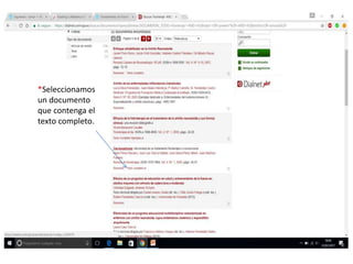 *Seleccionamos
un documento
que contenga el
texto completo.
 