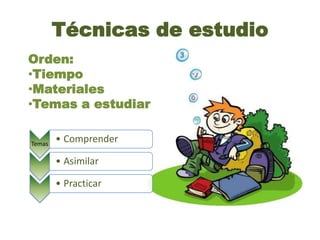 Técnicas de estudio Orden: ,[object Object]