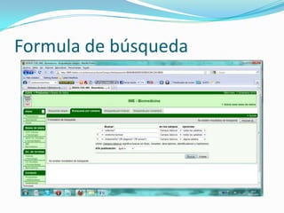 Formula de búsqueda