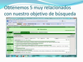 Obtenemos 5 muy relacionados con nuestro objetivo de búsqueda