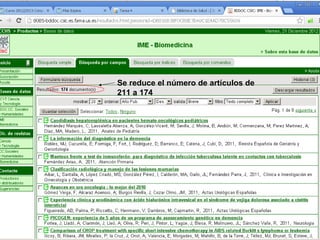 Se reduce el número de artículos de
211 a 174
 
