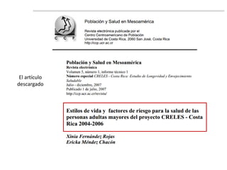 El artículo
descargado
 