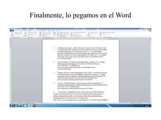 Finalmente, lo pegamos en el Word
 