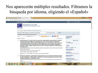 Nos aparecerán múltiples resultados. Filtramos la
búsqueda por idioma, eligiendo el «Español»
 