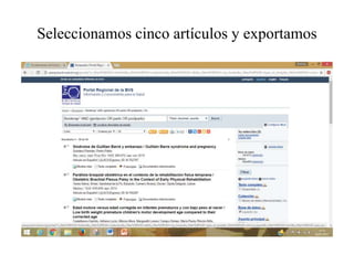 Seleccionamos cinco artículos y exportamos
 