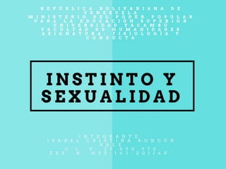 Instinto y sexualidad