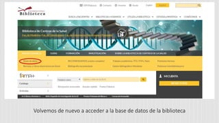 Volvemos de nuevo a acceder a la base de datos de la biblioteca
 