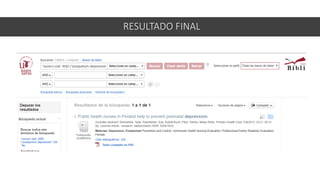 RESULTADO FINAL
 
