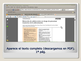 Aparece el texto completo (descargamos en PDF). 1ª pág. 