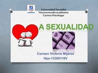 Universidad Yacambú
Vicerrectorado académico
Carrera Psicología
Carmen Victoria Mijares
Hps-13300116V
 