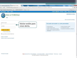 Iniciar sesión para
crear alerta.
 