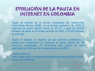 PUBLICIDAD DIGITAL EN
COLOMBIA
DIANA CAROLINA VARGAS MEDINA

 