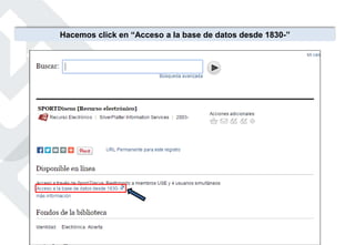 Hacemos click en “Acceso a la base de datos desde 1830-”
 