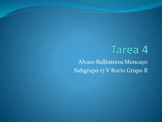 Alvaro Ballesteros Moncayo
Subgrupo 17 V Rocio Grupo B
 