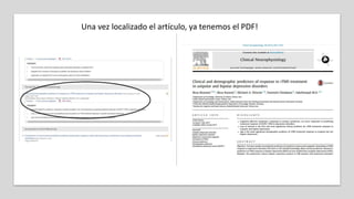 Una vez localizado el artículo, ya tenemos el PDF!
 