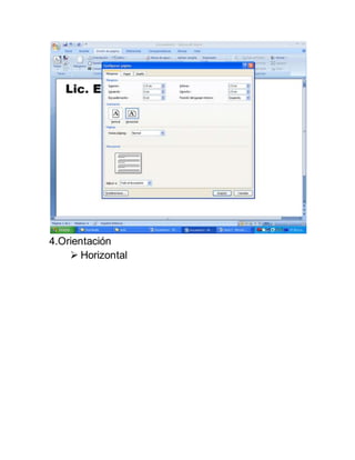 4.Orientación
 Horizontal
 