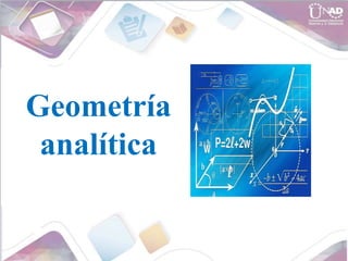 Geometría
analítica
 