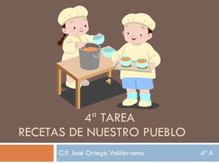 4ª TAREA   RECETAS DE NUESTRO PUEBLO C.P. José Ortega Valderrama  4º A 