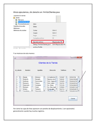 Base de datos con Netbeans | PDF