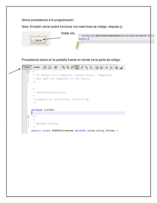 Base de datos con Netbeans | PDF