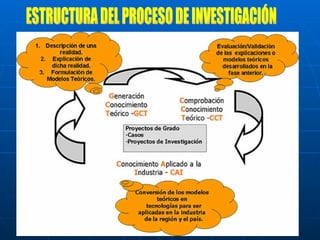 ESTRUCTURA DEL PROCESO DE INVESTIGACIÓN 