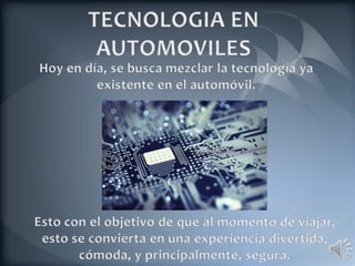 Tecnología en automóviles