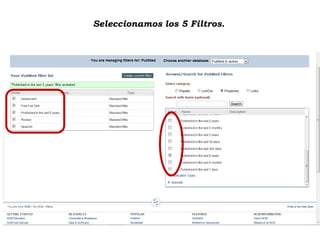 Seleccionamos los 5 Filtros.
 