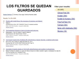 LOS FILTROS SE QUEDAN
      GUARDADOS
 