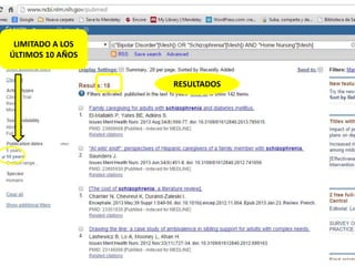 LIMITADO A LOS 
ÚLTIMOS 10 AÑOS 
RESULTADOS 
 