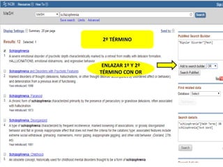 2º TÉRMINO 
ENLAZAR 1º Y 2º 
TÉRMINO CON OR 
 